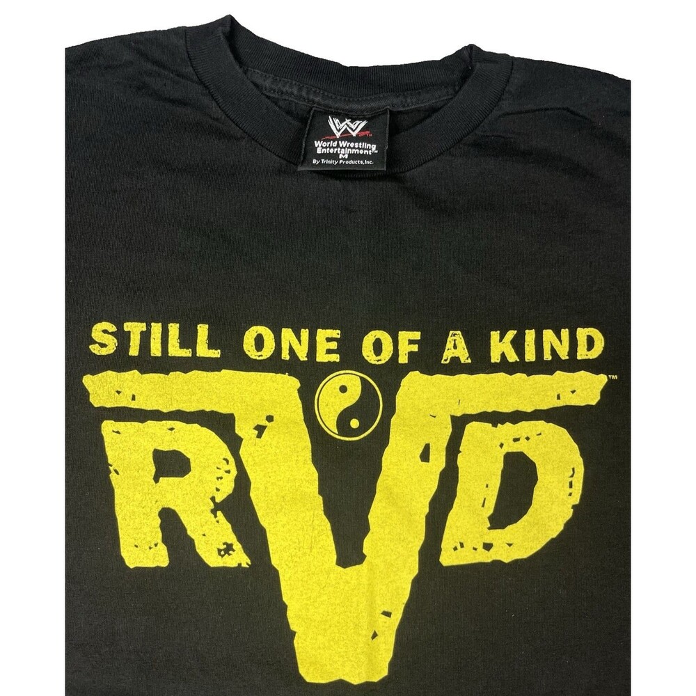 VTG WWE Rob Van Dam RVD Mr Monday Night T Shirt Black Mens Large L - Picture 5 of 7